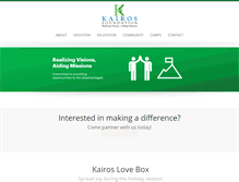 Tablet Screenshot of kairos-foundation.org